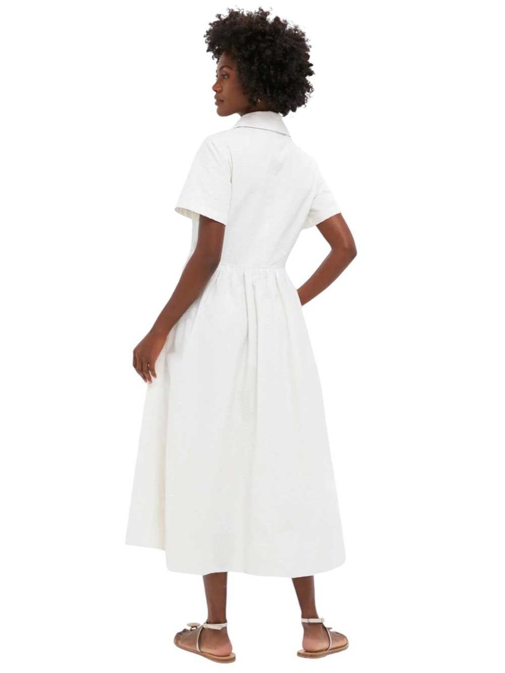 NEW Tuckernuck Adelaide dress. White Seersucker. XS. NWT - Picture 5 of 10